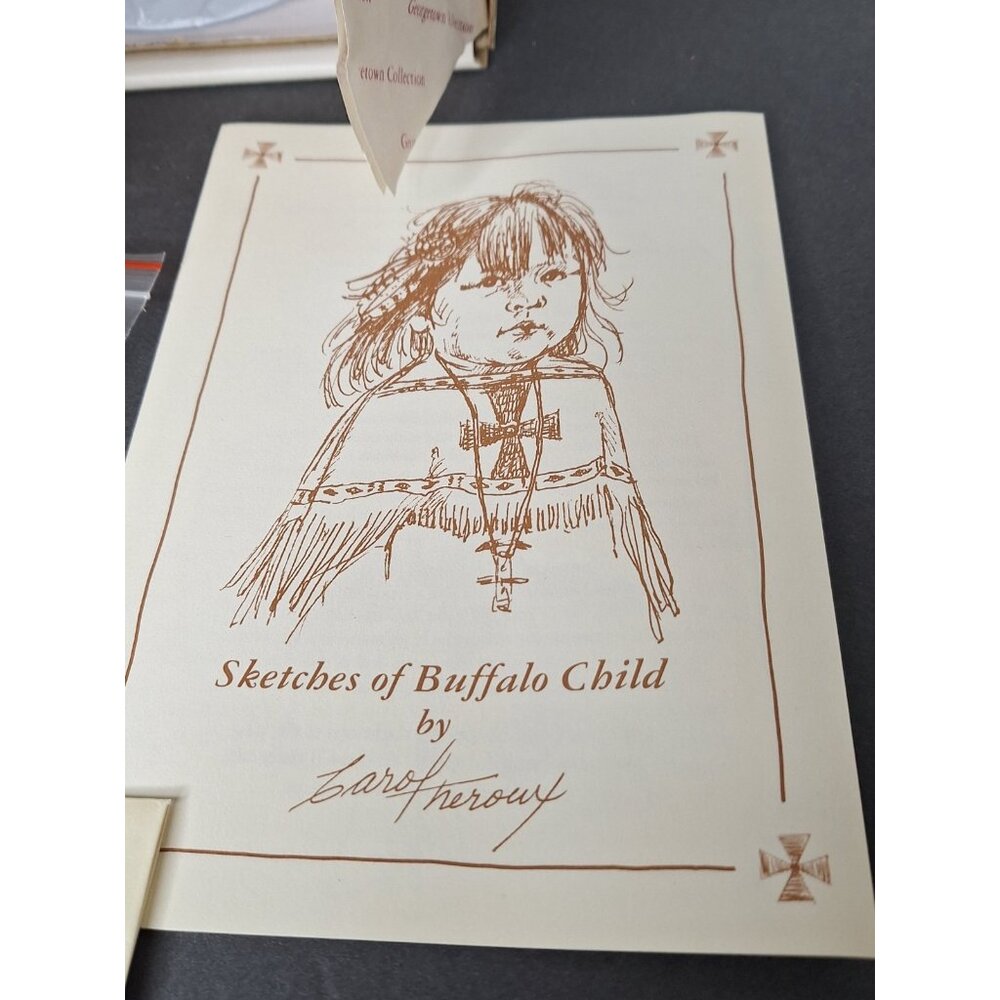 Georgetown Collection Artist's Edition Carol Theroux Buffalo Child PorcelainDoll - Picture 6 of 15